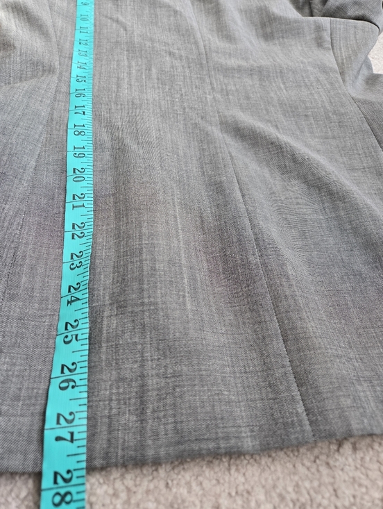 MAX MARA Virgin Wool And Mohair Lightweight Gray Single-Button Blazer. Size 8 - Picture 14 of 14